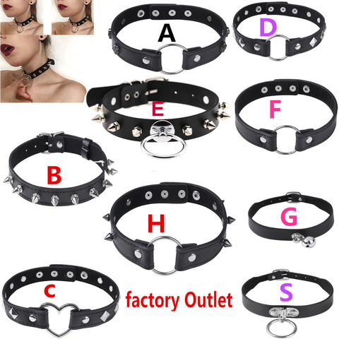 Perro esclavo sexo esclavo Collar de juguete SM accesorios eróticos Punk anillo de cuello BDSM para parejas mujeres juego de adultos de esclavitud Collar de cuello ► Foto 1/6