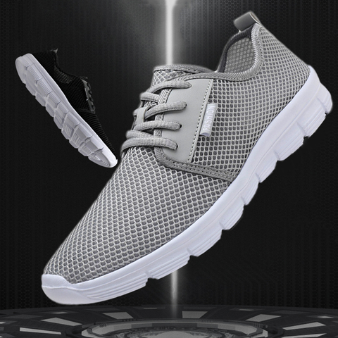 NOVEDAD DE VERANO 2022, zapatos informales para hombre, zapatos deportivos para exterior de talla grande ligeros para mujer, zapatos de playa de malla para parejas de 48 yardas 47 gris ► Foto 1/6