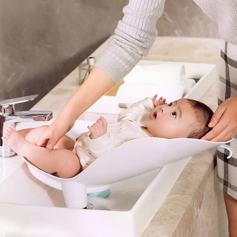 Baño de bebé artefacto trasero bañera de bebé recién nacido lavado PP Asiento de baño niños y niñas bañera productos para el cuidado del bebé envío gratis ► Foto 1/1