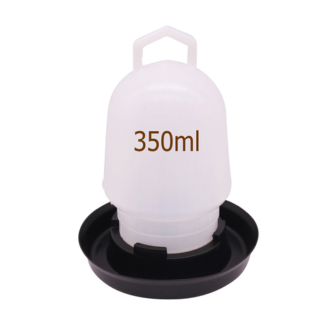 1 unidad 115 ml 150 350*20mm FORMA DE hervidor plástico pollo potable pájaro paloma codorniz aves beber agua implementar muy pequeño ► Foto 1/6