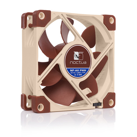 Noctua-ventilador de enfriamiento de ordenador, NF-A8 FLX de 80mm, 12v/5v, 3 pines/4 pines, PWM, ventiladores silenciosos para carcasas de ordenador, torres, ventilador de refrigeración de CPU, reemplazo ► Foto 1/6