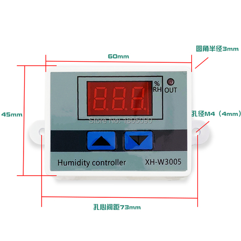 XH-W3005-pantalla LED Digital de 12V, 24V, 220V, controlador de humedad, higrómetro, interruptor de Control de humedad, sonda del Sensor SHT20 ► Foto 1/3