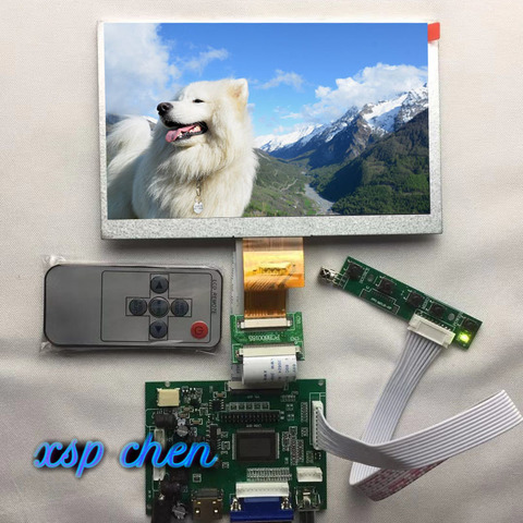 Pantalla IPS de 7 pulgadas 1024*600 Monitor LCD TFT EJ070NA-01J con placa de Control del controlador 2AV HDMI VGA para Raspberry Pi ► Foto 1/6