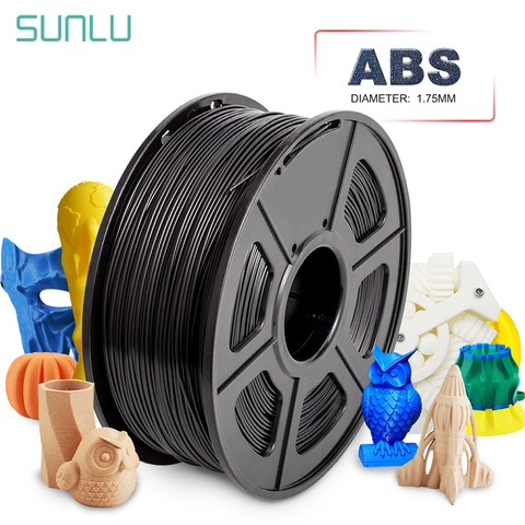 SUNLU-filamento de plástico ABS para impresora 3D, 1,75 MM, 1kg, materiales de impresión, envío rápido en el extranjero ► Foto 1/6