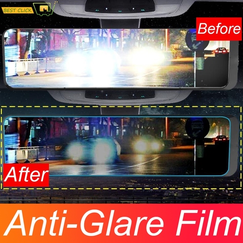 Etiqueta universal Espejo retrovisor interior antideslumbrante película anti Scartchproof niebla Nano protectora Accesorios para el coche ► Foto 1/6