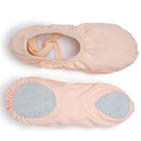 USHINE-zapatillas de EU23-45 de calidad profesional, color rosa, suela blanda de lona para el vientre, yoga, gimnasio, zapatillas de ballet para niñas y hombres ► Foto 1/6