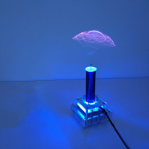 Altavoz de Plasma de bobina de Tesla, dispositivo inalámbrico de transmisión magnética Storm Coil Arc Lightning, experimento DIY ► Foto 1/5
