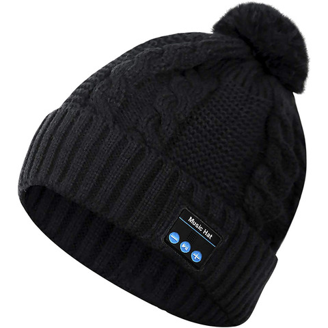 Gorro con Bluetooth para deporte al aire libre, gorro con micrófono y altavoces integrados para Fitness, Invierno ► Foto 1/1