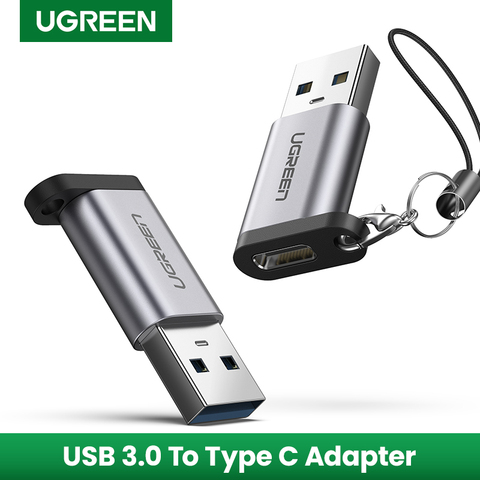 Ugreen-Adaptador USB tipo C para ordenador portátil, adaptador USB 3,0 2,0 macho a USB 3,1 tipo C, adaptador USB para auriculares Samsung, Xiaomi 10 ► Foto 1/6