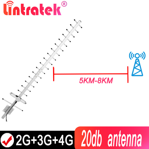 Antena externa de 8dbi para exteriores, amplificador de señal 2G, 3G, 4G, GSM, CDMA, LTE, UMTS, 5/8/9/18 unidades ► Foto 1/6