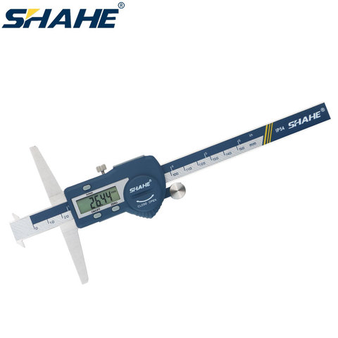 SHAHE-calibrador de profundidad Digital de 0,01mm y 6 