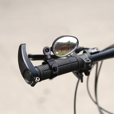 Espejo retrovisor para bicicleta de montaña, rotación de 360 grados, manillar de bicicleta de carretera, negro ► Foto 1/6