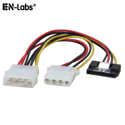 Cable de extensión de alimentación Molex, divisor de potencia SATA, adaptador Molex de 4 pines IDE a SATA HDD, cargador de género, Cable divisor HDD ► Foto 1/3