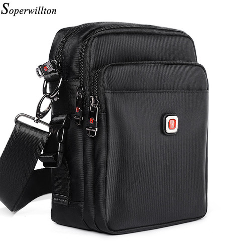 Soperwillton hombres, bolso de hombro y bandolera 2022 Material actualizaciones de bolsos clásicos Oxford cremallera impermeable bolso Casual para hombre #1054 ► Foto 1/6