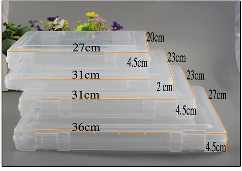 Gran contender de cajas de plástico práctico compartimento de almacenaje de cuentas y joyas caso tornillo funda, soporte de pantalla organizador 31cm 36cm 27cm ► Foto 1/6