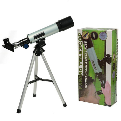 Telescopio astronómico F36050M con trípode portátil, Monocular, Zoom, telescopio, mira para ver la luna, estrellas y aves ► Foto 1/6