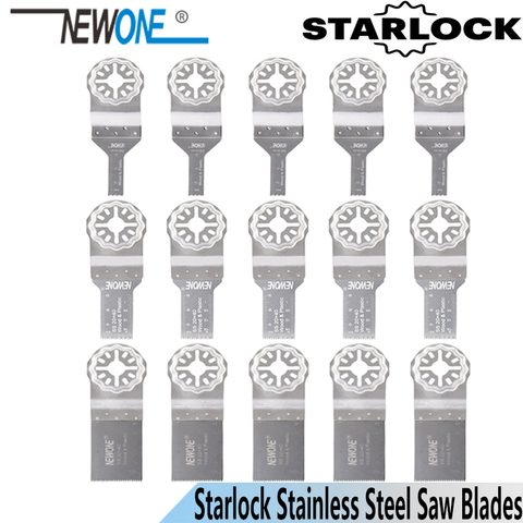 NEWONE-hojas de sierra de acero inoxidable Starlock, apto para herramientas oscilantes eléctricas, herramienta multifunción para cortar madera, 10mm/20mm/32mm ► Foto 1/6