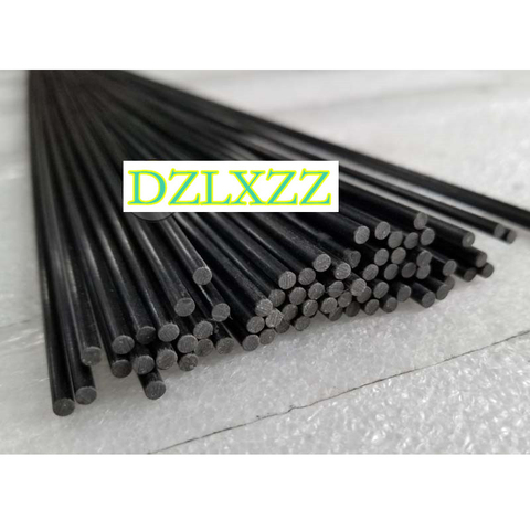 10 Uds negro de fibra de vidrio de 0,8mm/1mm/1,2mm/1,5mm/1,6mm/2mm/2,8mm/3mm/4mm/5mm/6mm/6,3 longitud de la varilla de fibra de vidrio de 500mm/7mm/8mm ► Foto 1/5