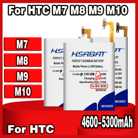 HSABAT de la batería para HTC ONE (M8) 2 M8T M8X M8D E8 M8SW/M7 802D 802T/M9 M9 + M9W una M9 Plus/M10 10/10 Estilo de vida M10H ► Foto 1/5
