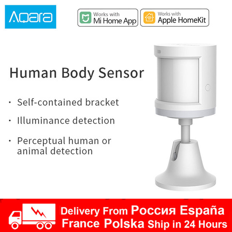 Sensor de movimiento Xiaomi Aqara ZigBee, sistema de alarma de conexión inalámbrica, funciona con Apple Homekit Mi Home ► Foto 1/6