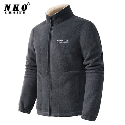 CHAIFENKO-Chaqueta de lana informal para hombre, abrigo grueso y cálido, con cremallera, cuello alto, para primavera y otoño ► Foto 1/4