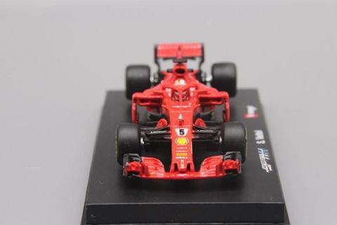 Bburago-modelo de coche a presión Ferrari SF71H n. ° 5, a escala 1:43 modelo de coche, nuevo en caja, 2022 ► Foto 1/6