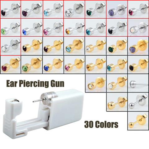 1PC desechables estériles Piercing en la oreja de cartílago Piercing Tragus helicoidal arma dolor perforador herramienta máquina Kit pendientes de la joyería de DIY ► Foto 1/6