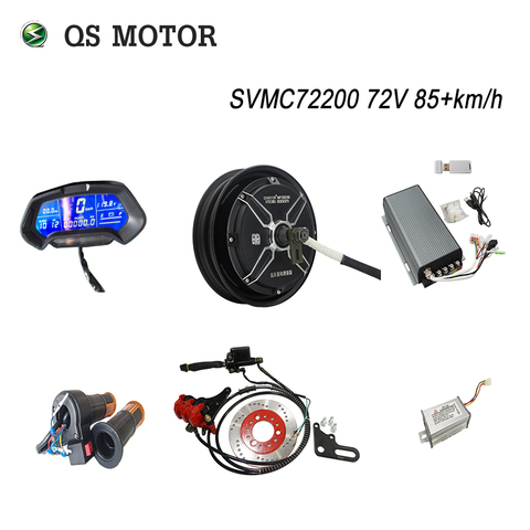 QS Motor 10 pulgadas 205 3000 W Eléctrico Kit de Motocicleta/E Moto Kit/Kit de Conversión Eléctrica de La Motocicleta ► Foto 1/6