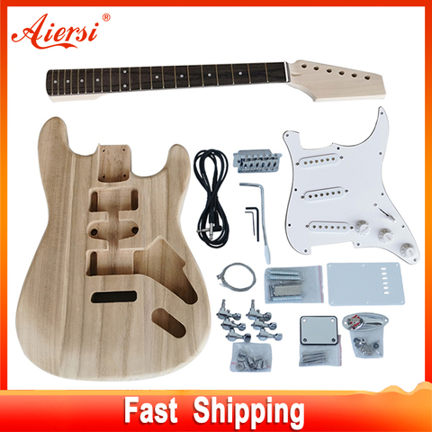 Aiersi ST TL-kit de guitarra eléctrica, juego completo sin terminar, bricolaje ► Foto 1/6