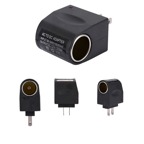 AC 110V/220V a DC 12V 0.5A 500mA convertidor, adaptador de encendedor de coche accesorios para automóviles EU US Plug, adaptador de corriente para coche 12V 0.5A ► Foto 1/6