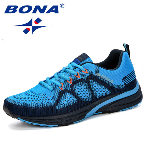 BONA-Zapatillas deportivas ligeras y cómodas para hombre, zapatos de malla, para Trekking, viajes, correr en el exterior, caminar, ocio ► Foto 1/6