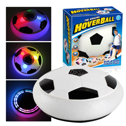 Hover-pelota de fútbol flotante para niños, juguete de fútbol de aire interior con luz LED y parachoques de espuma mejorado, regalos de cumpleaños para chico ► Foto 1/6