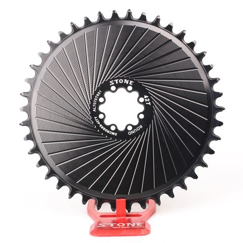 Plato circular de 12 velocidades para Sram FORCE AXS, eje rojo, 8 pernos, juego de bielas, grava, rueda de cadena de bicicleta de carretera ► Foto 1/3