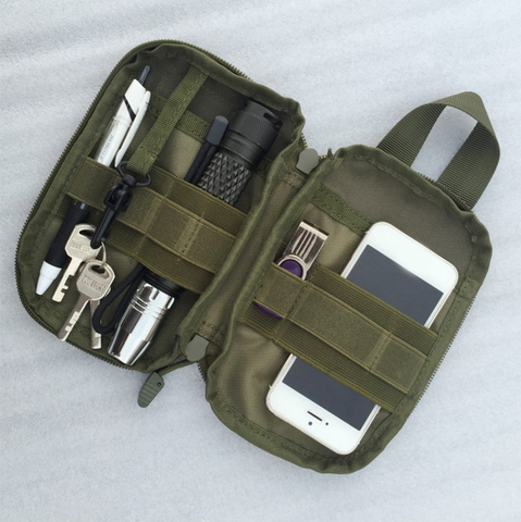 Bolsa táctica militar de nailon 1000D EDC Molle, riñonera pequeña de caza, bolsillo para Iphone 6, 7, Samsung, bolsas deportivas para exteriores ► Foto 1/6