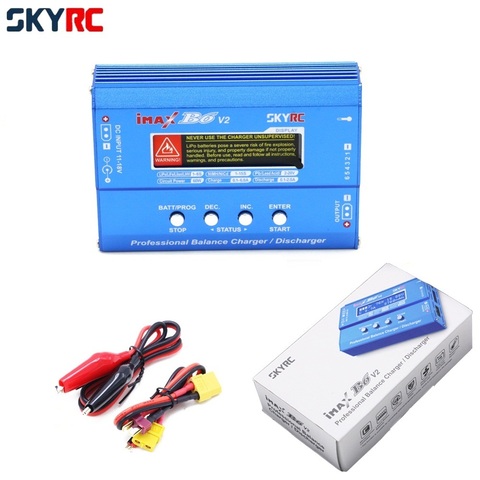 Más SKYRC iMAX B6 V2 60W 6A Lipo cargador de equilibrio de batería pantalla LCD descargador para coche RC Drone helicóptero ► Foto 1/6