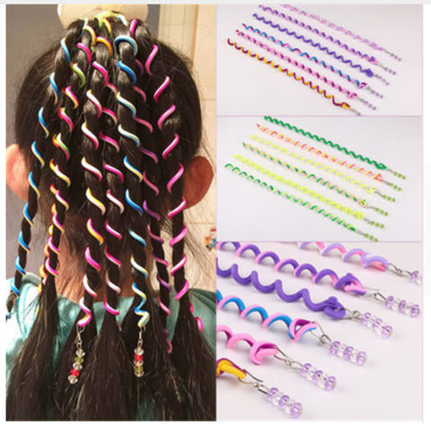 Diadema de Color arcoíris para niña, cinta para el pelo de cristal elástico largo, accesorios para el cabello, 1 unidad ► Foto 1/6