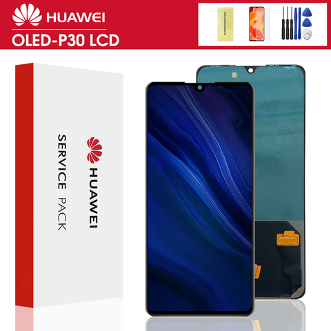 Pantalla SUPER AMOLED de 6,1 pulgadas para HUAWEI P30, ELE-L29 LCD ELE-L09, ELE-AL00, Digitalizador de pantalla táctil ► Foto 1/6