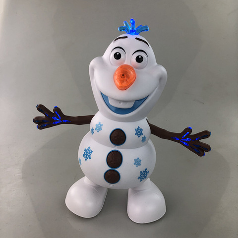 Bailando muñeco de nieve Olaf Robot con Led linterna musical eléctrica  modelo de dibujos animados nieve figura de acción de regalo de Navidad  juguetes de los niños - Historial de precios y