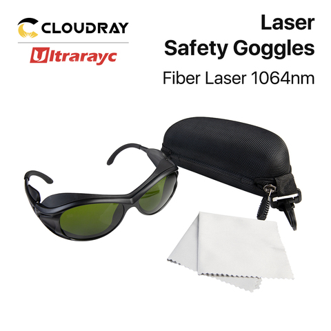 Ultrarayc-gafas de seguridad láser 1064nm 850-1300nm OD4 + CE, lentes protectoras estilo A para láser de fibra ► Foto 1/5