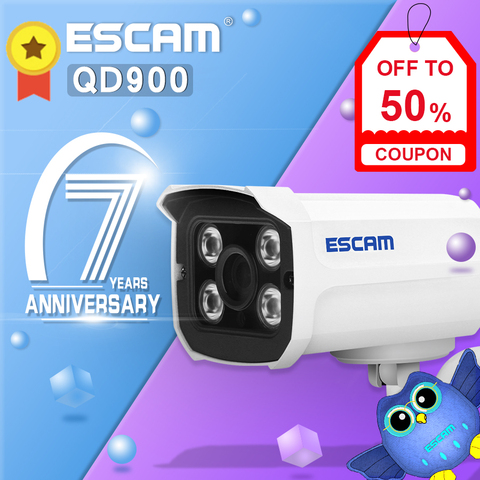 ESCAM ladrillo QD900 WIFI 1080P P2P nube IR impermeable cámara IP de seguridad ► Foto 1/6