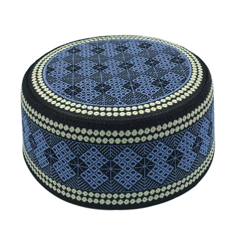 Sombreros de algodón bordado para hombre, turbante musulmán para rezar, bordado, ocio, Arabia Saudita, islámico, pañuelo para la cabeza, ropa, novedad de 2022 ► Foto 1/6