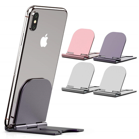 Soporte portátil plegable ajustable para teléfono, base de escritorio para IPhone 11 Pro XS Max XR ► Foto 1/6