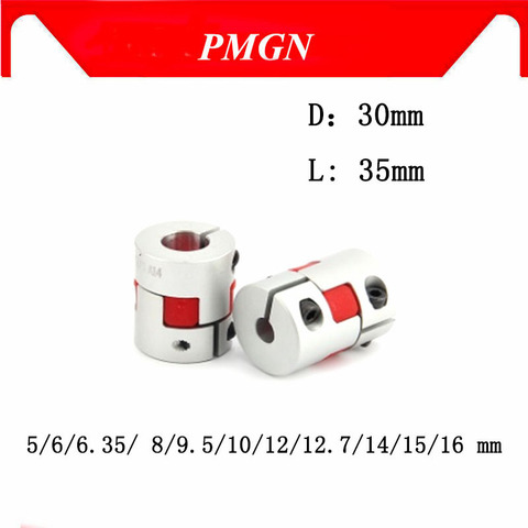 Alta calidad 1 Uds D30L35 10*14mm/5/6/6/35/8/9/5/10/12/12, 7/14/15/16mm Flexible de Eje de acoplamiento de CNC paso a paso acoplador de motor ► Foto 1/6