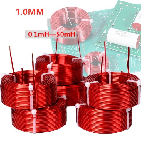 Inductor de núcleo de aire de 1,0mm, 0,1 MH-50MH, inductor personalizado sin oxígeno, divisor de frecuencia de bobina de 0,1 MH-5,0 mHDIY, bobina inductora de fiebre ► Foto 1/3