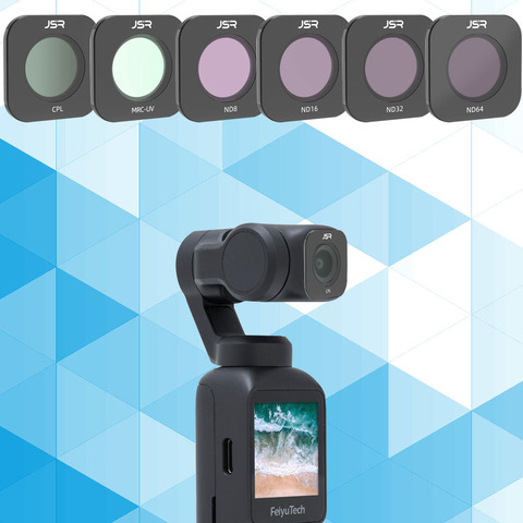Juego de filtros para lentes FEIYUTECH Gimbal, accesorios de cámara para FEIYU TECH Pocket MCUV CPL NDPL ND8/16/32 ND64 de densidad neutra nocturna ► Foto 1/6