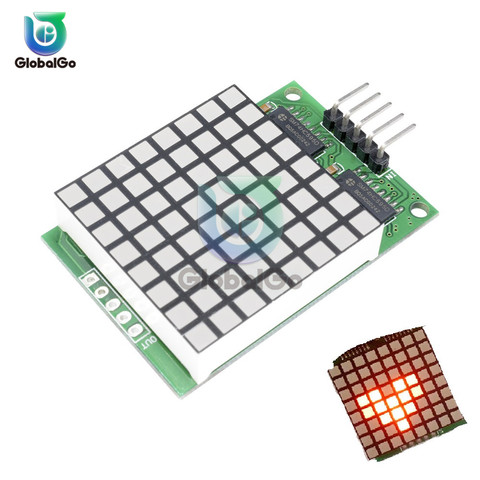 Panel de módulo Led Flexible, 8x8 píxeles, 8x8, punto rojo, módulo de matriz, 74HC595 ► Foto 1/6