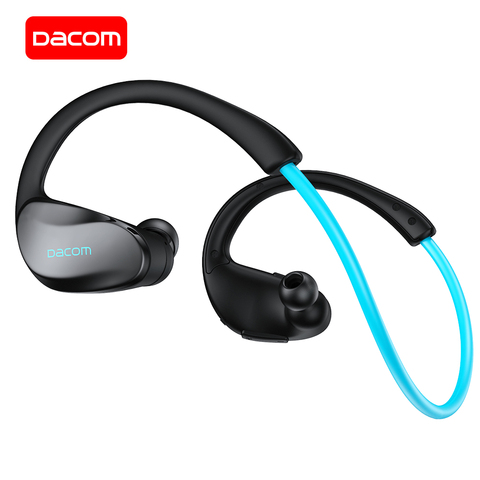 DACOM-auriculares inalámbricos deportivos para hombre y mujer, audífonos IPX5 impermeables con micrófono para correr, para iPhone, Xiaomi y Huawei ► Foto 1/6