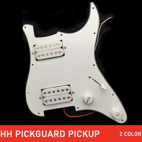 Conjunto de Pickup con cable HH cargado precableado, conjunto de accesorios para guitarra eléctrica, color blanco/negro ► Foto 1/6