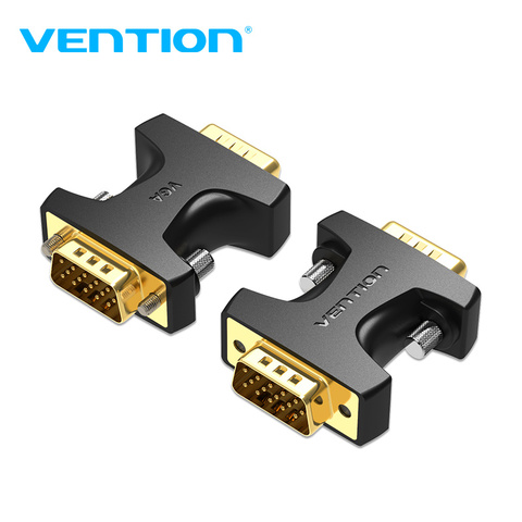 Vención de La VGA adaptador macho a macho de 15 Pin VGA conector de Cable de extensión para el ordenador portátil TV computadora VGA Cable SVGA acoplador ► Foto 1/6