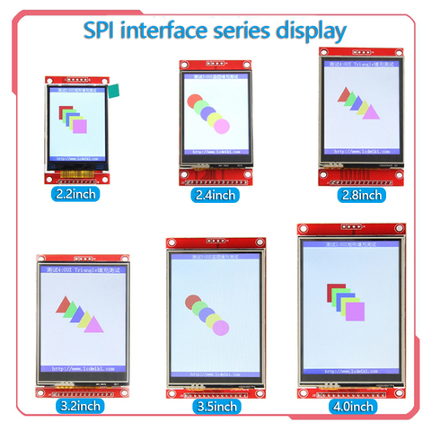 Porta serie SPI serie 2,2/2,4/2,8/3,2/3,5/4,0/pollici modulo schermo LCD TFT por scheda di sviluppo Arduino stm32 ► Foto 1/6